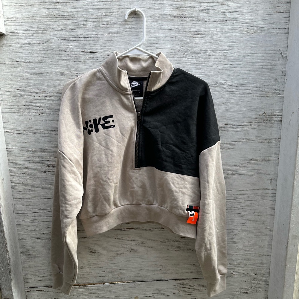 Nike crop quarter zip